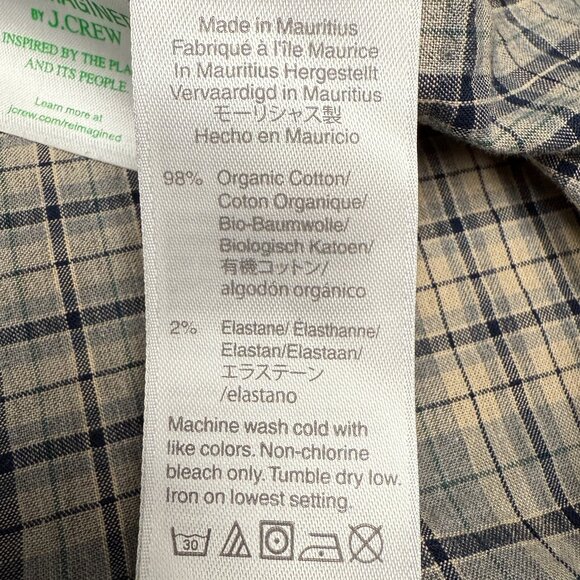 EUC Men's J. CREW Secret Wash Classic‎ Fit Tartan Plaid Shirt | Size L - Picture 10 of 12